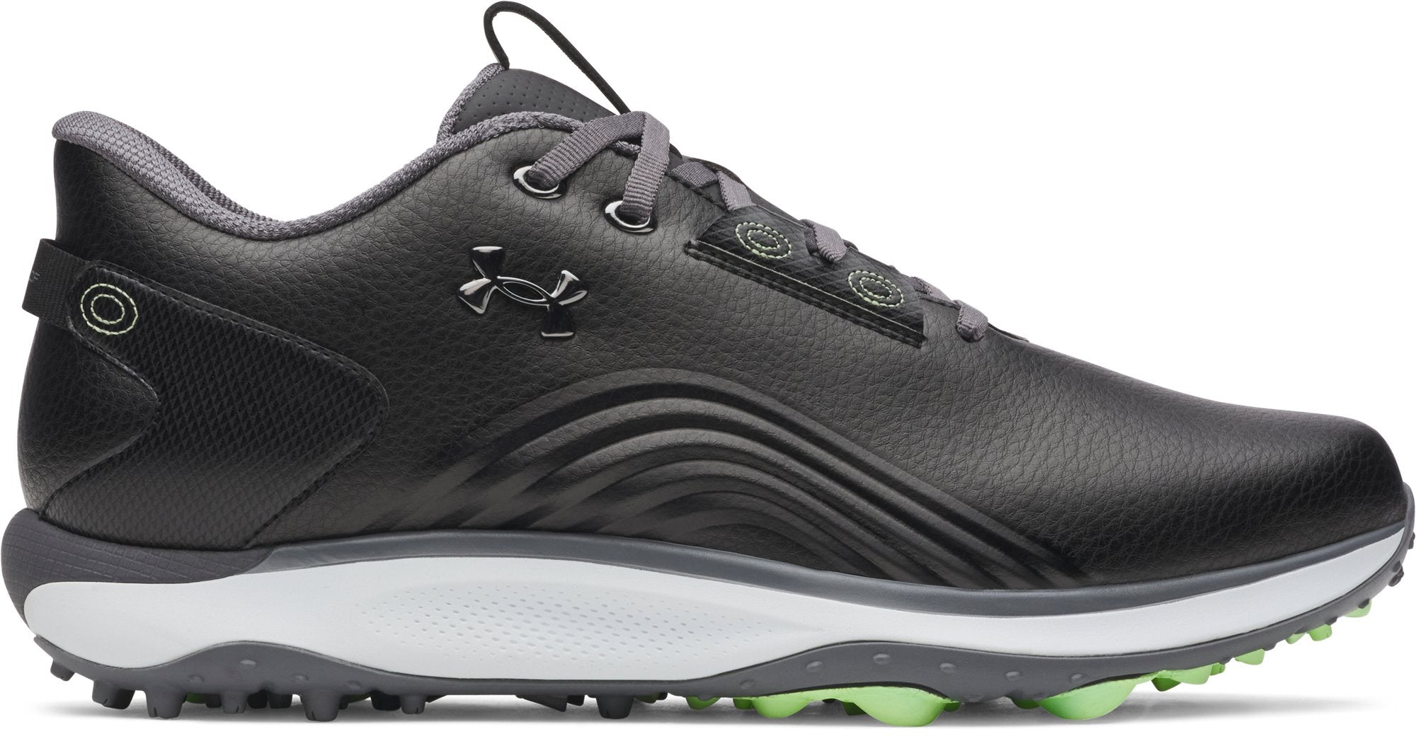 Under Armour Men's Drive Fade 2 SL Golf Shoes Black - lateral view