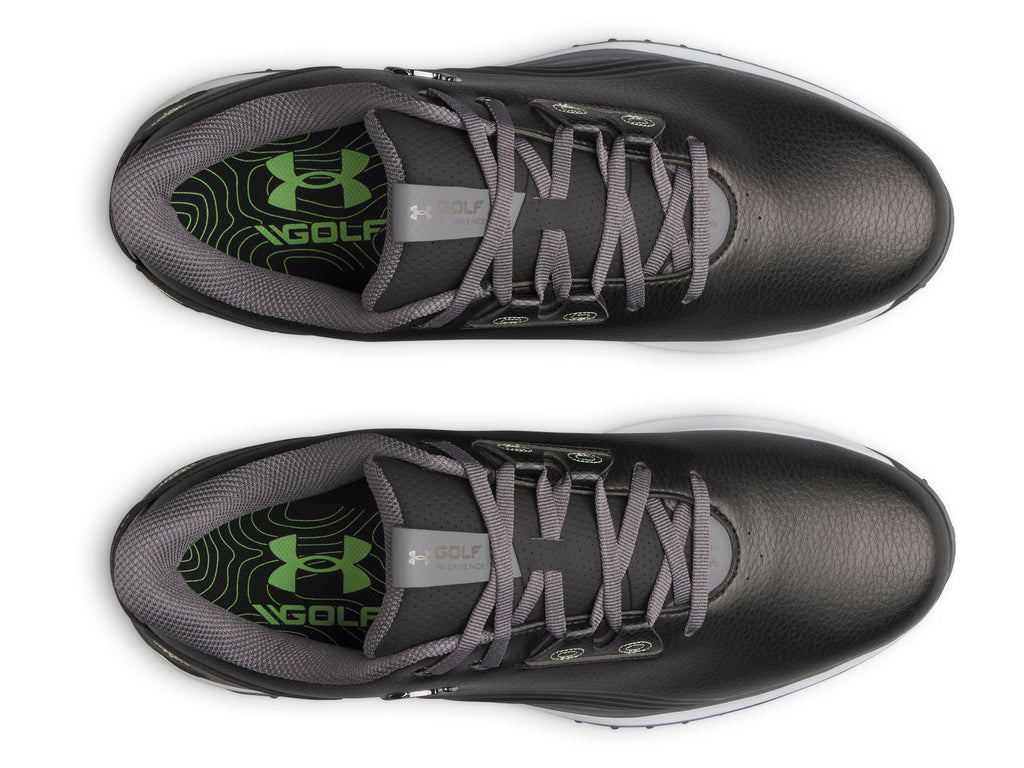 Under Armour Men's Drive Fade 2 SL Golf Shoes Black - top view