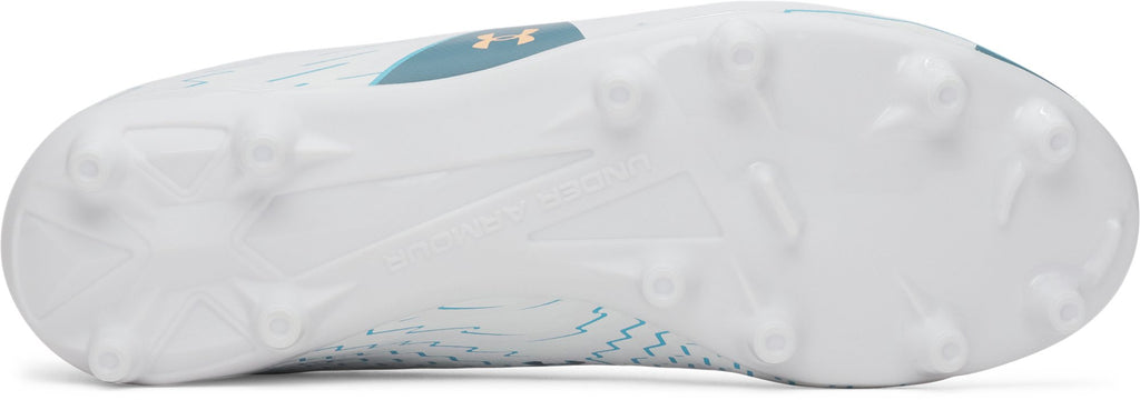 Under Armour Junior Shadow Club 4 FG Soccer Cleats - White - sole