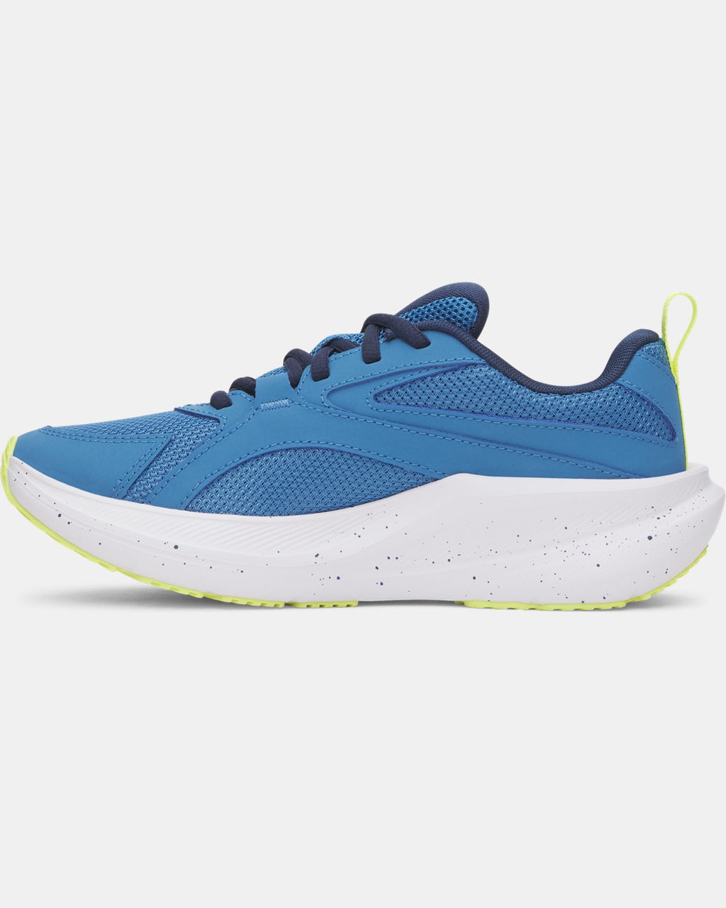 Under Armour Boys' Grade School Charged+ Assert 11 Running Shoes - Aegean Blue/Academy/Flash Light