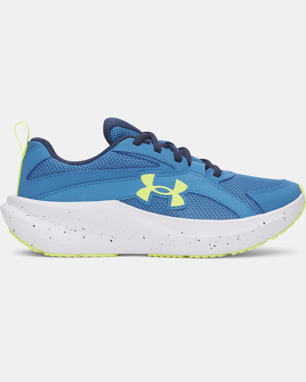 Under Armour Boys' Grade School Charged+ Assert 11 Running Shoes - Aegean Blue/Academy/Flash Light