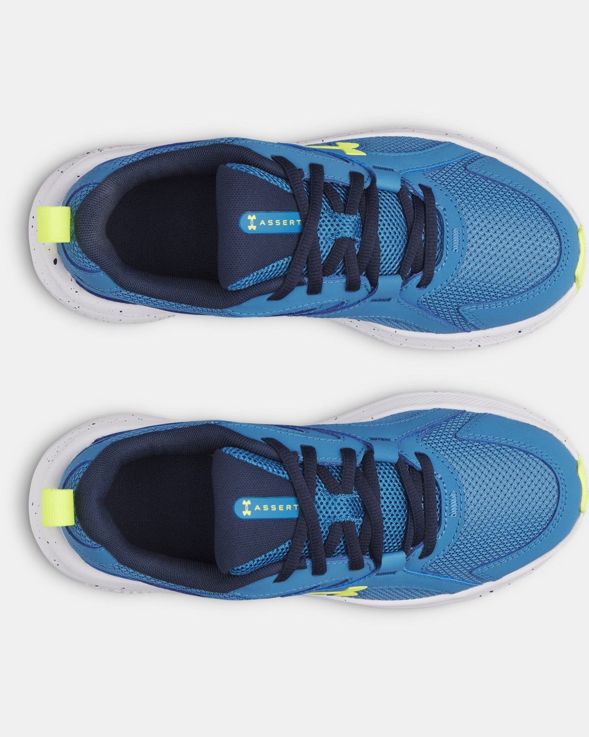 Under Armour Boys' Grade School Charged+ Assert 11 Running Shoes - Aegean Blue/Academy/Flash Light