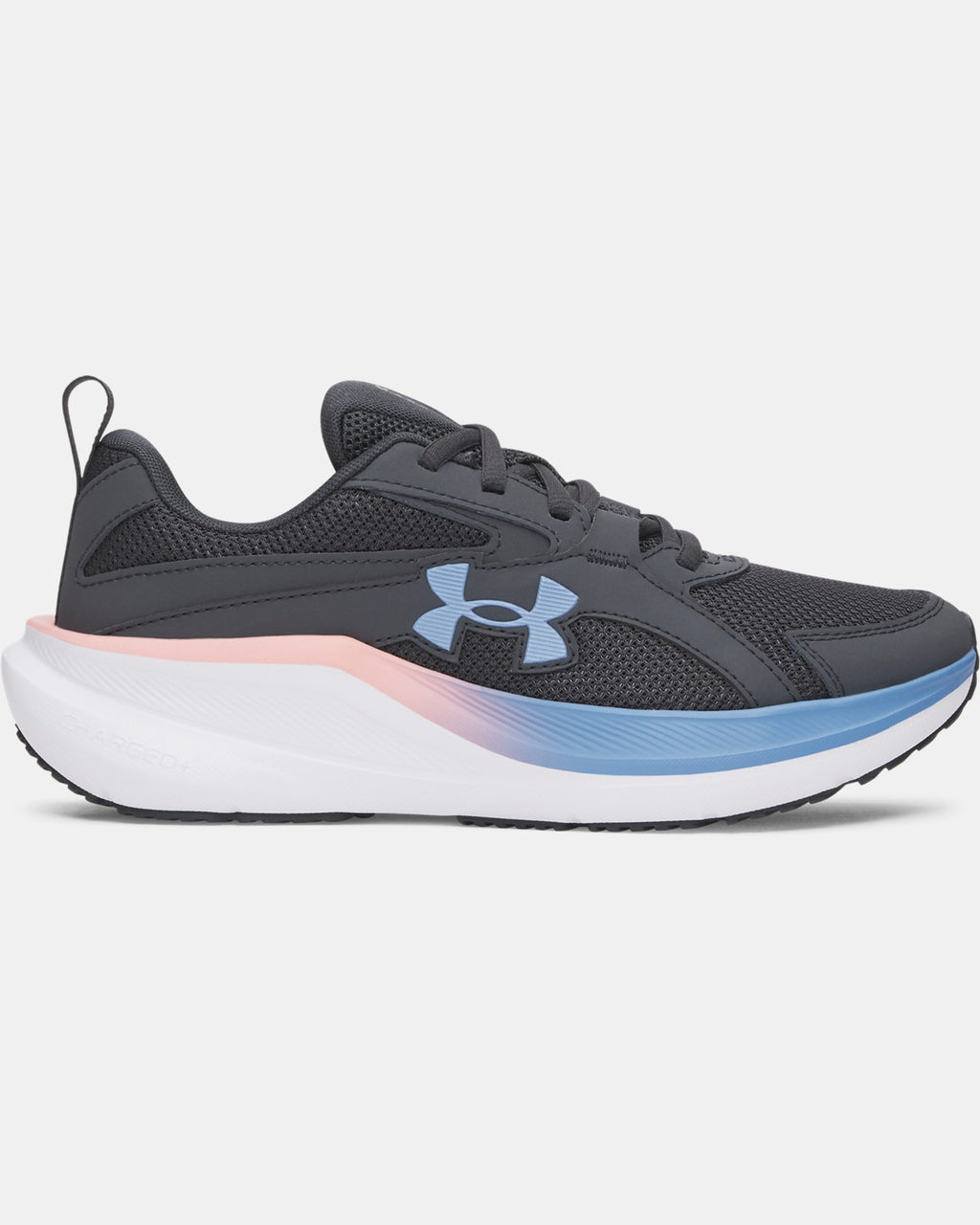 Under Armour Girls' Grade School Charged+ Assert 11 Running Shoes - Anthracite