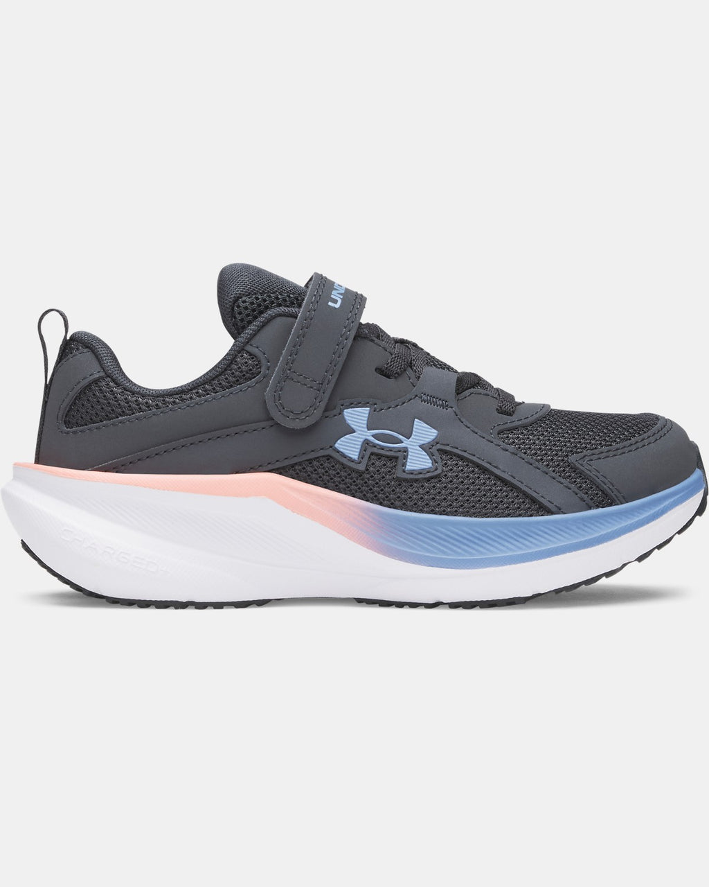 Under Armour Girls' Pre-School Charged+ Assert 11 AC Running Shoes - Anthracite