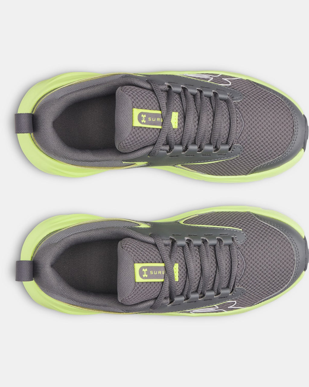 Under Armour Boys' Grade School Surge 5 Running Shoes - Castlerock/Green