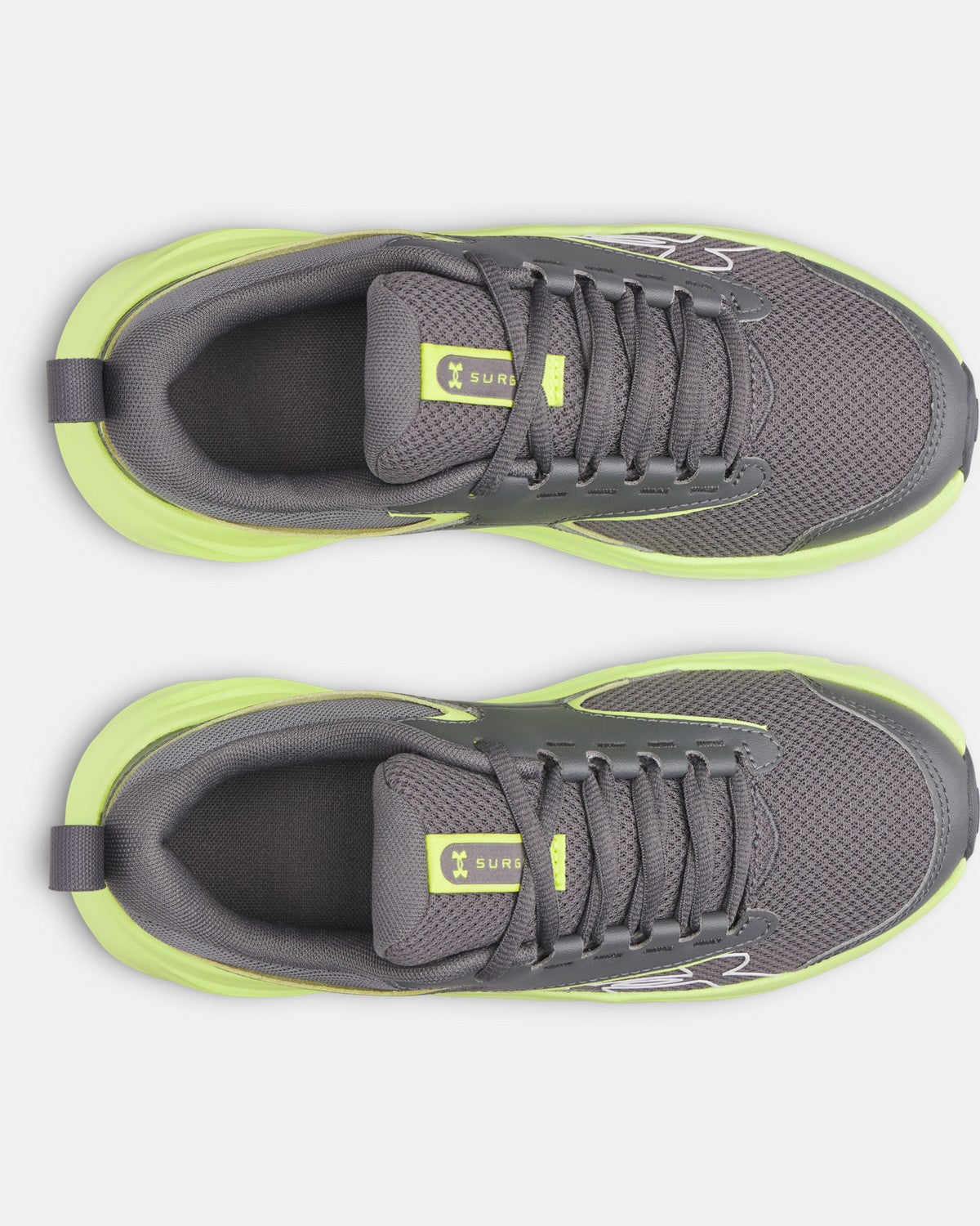 Under Armour Boys' Grade School Surge 5 Running Shoes - Castlerock/Green