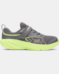 Under Armour Boys' Pre-School Surge 5 AC Running Shoes - Castlerock/Green