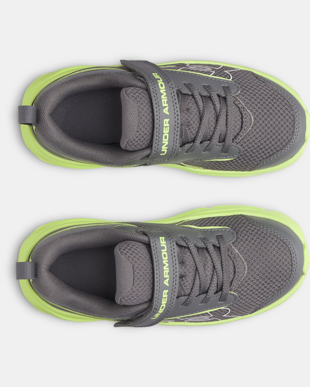 Under Armour Boys' Pre-School Surge 5 AC Running Shoes - Castlerock/Green