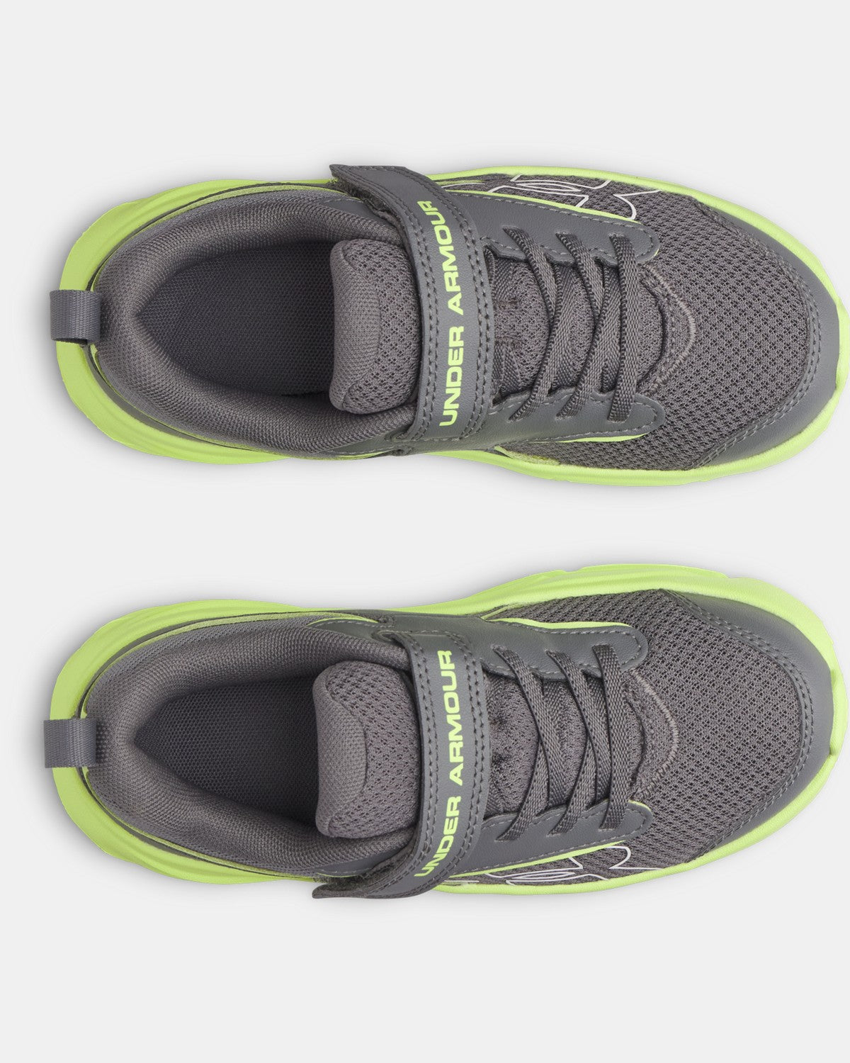 Under Armour Boys' Pre-School Surge 5 AC Running Shoes - Castlerock/Green
