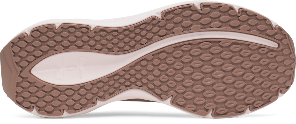 Under Armour Women's Ascend Big Logo Running Shoes in Deep Almond - outsole view