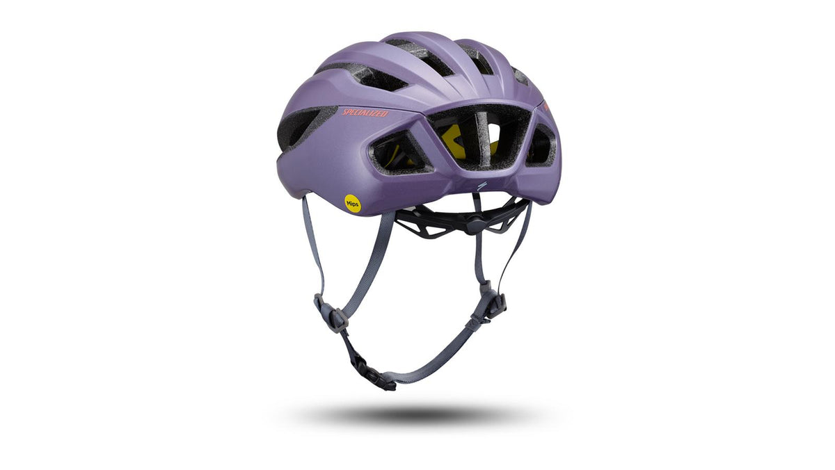 Specialized Loma Helmet - MAUVE METALLIC, rear three-quarter view