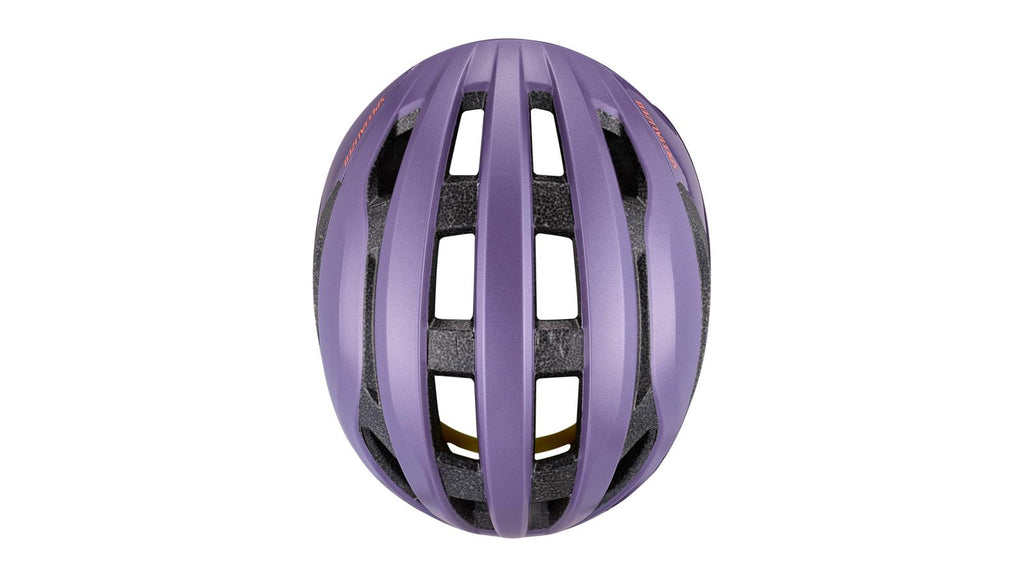 Specialized Loma Helmet - MAUVE METALLIC, top view