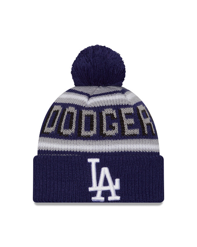 New Era Youth Los Angeles Dodgers Cuffed Knit Hat with Pom