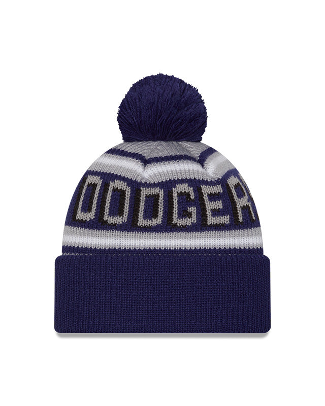 New Era Youth Los Angeles Dodgers Cuffed Knit Hat with Pom