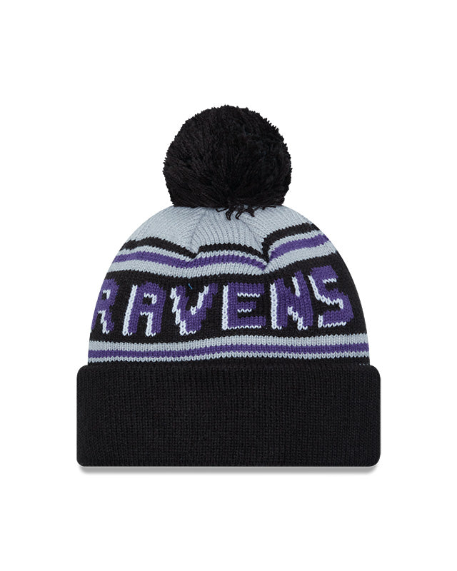 New Era Baltimore Ravens Cuffed Knit Hat with Pom