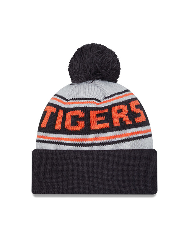 New Era Detroit Tigers Cuffed Knit Hat with Pom