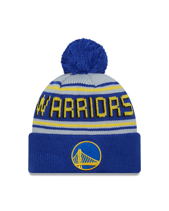 New Era Golden State Warriors Cuffed Knit Hat with Pom