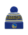 New Era Golden State Warriors Cuffed Knit Hat with Pom