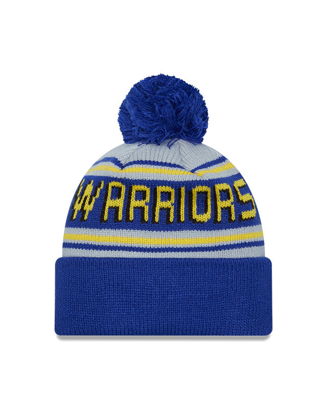 New Era Golden State Warriors Cuffed Knit Hat with Pom