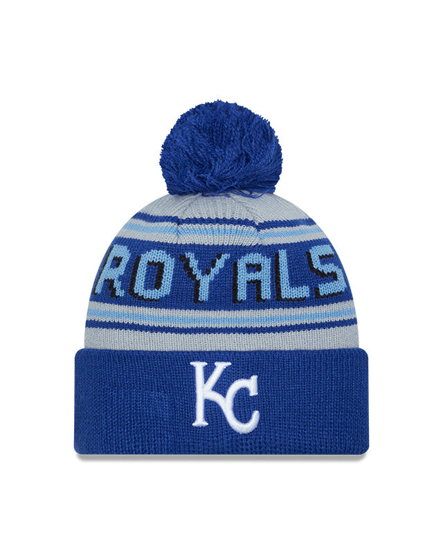 New Era Kansas City Royals Cuffed Knit Hat with Pom