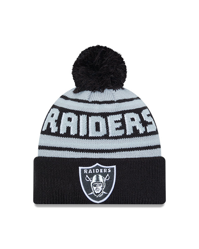 New Era Las Vegas Raiders Cuffed Knit Hat with Pom