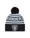 New Era Las Vegas Raiders Cuffed Knit Hat with Pom