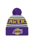 New Era Los Angeles Lakers Cuffed Knit Hat with Pom