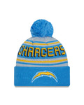 New Era Los Angeles Chargers Cuffed Knit Hat with Pom