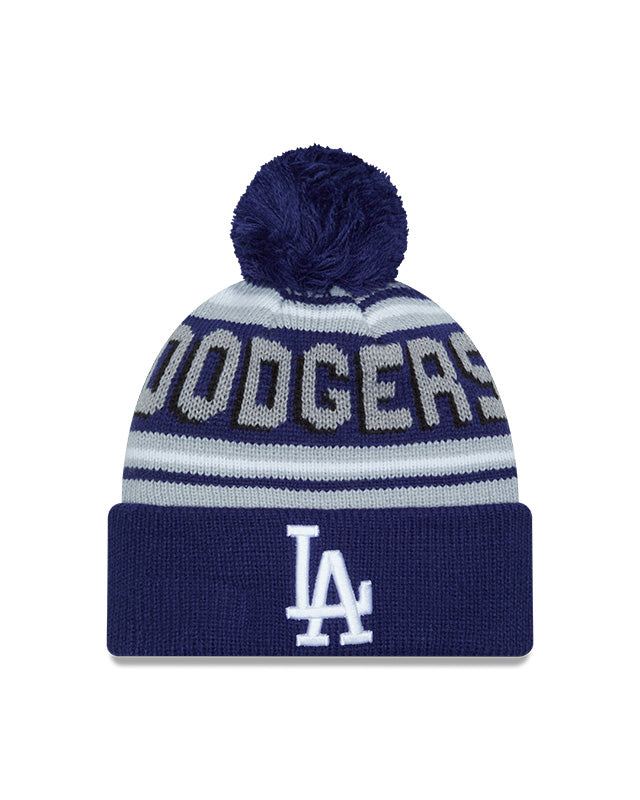 New Era Los Angeles Dodgers Cuffed Knit Hat with Pom