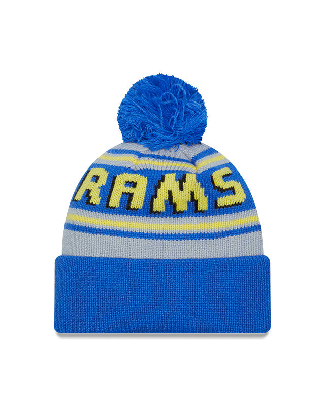 New Era Los Angeles Rams Cuffed Knit Hat with Pom