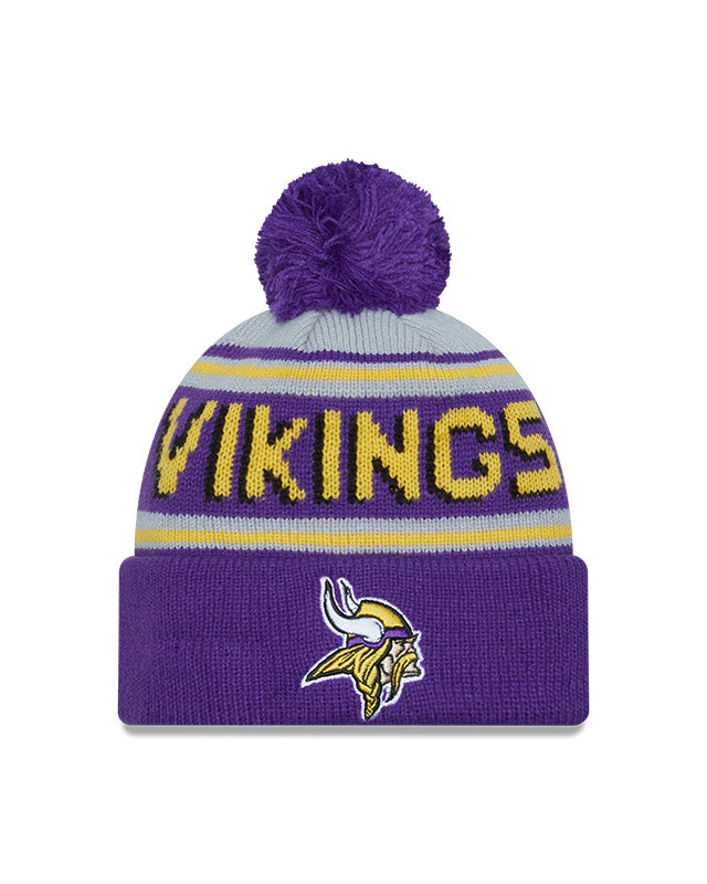 New Era Minnesota Vikings Cuffed Knit Hat with Pom