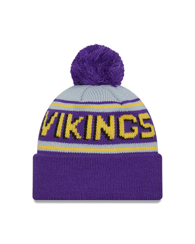 New Era Minnesota Vikings Cuffed Knit Hat with Pom