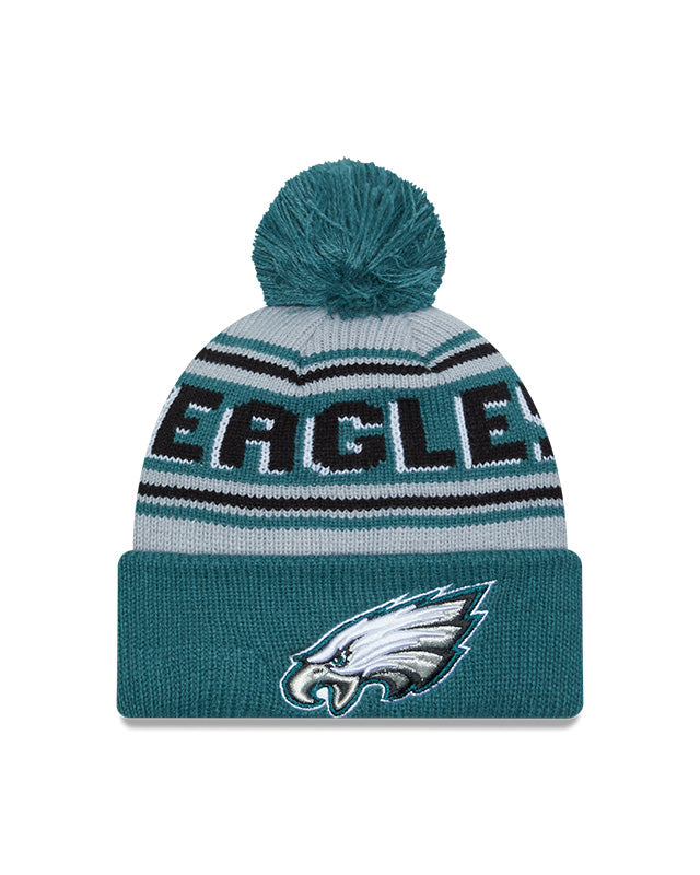 New Era Philadelphia Eagles Cuffed Knit Hat with Pom