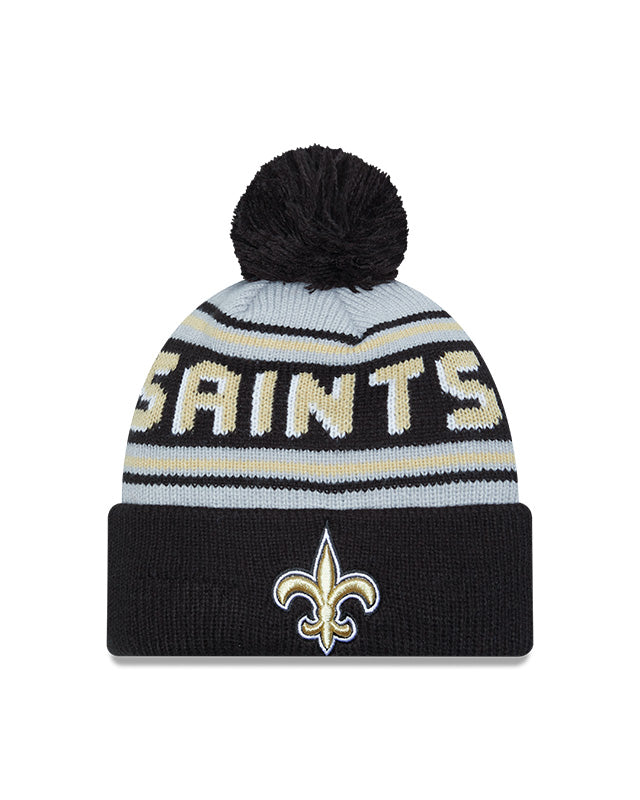 New Era New Orleans Saints Cuffed Knit Hat with Pom