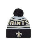 New Era New Orleans Saints Cuffed Knit Hat with Pom
