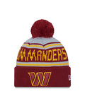 New Era Washington Commanders Cuffed Knit Hat with Pom