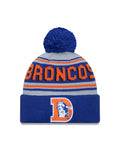 New Era Denver Broncos Cuffed Knit Hat with Pom