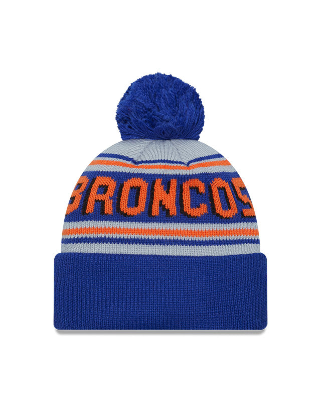 New Era Denver Broncos Cuffed Knit Hat with Pom