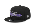 New Era Baltimore Ravens Main Script 9FIFTY Snapback Hat