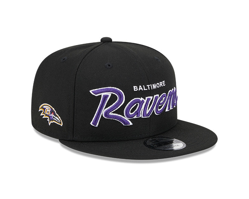 New Era Baltimore Ravens Main Script 9FIFTY Snapback Hat