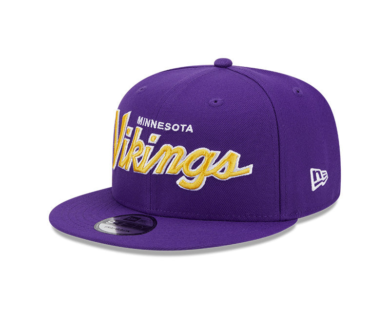 New Era Minnesota Vikings Main Script 9FIFTY Snapback Hat