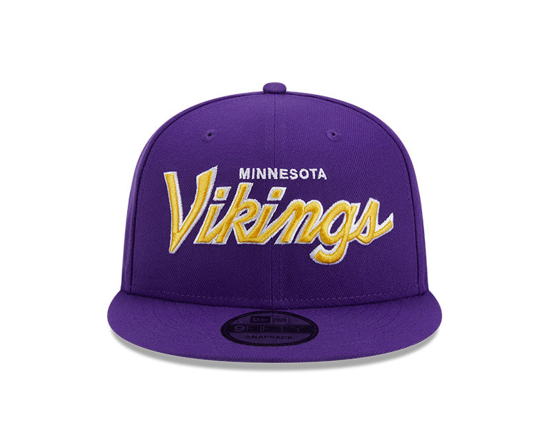 New Era Minnesota Vikings Main Script 9FIFTY Snapback Hat