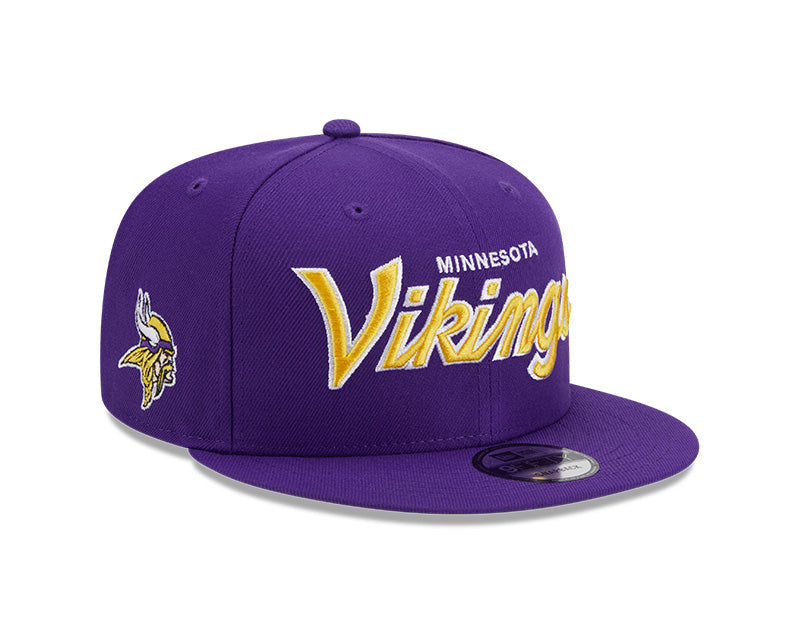 New Era Minnesota Vikings Main Script 9FIFTY Snapback Hat