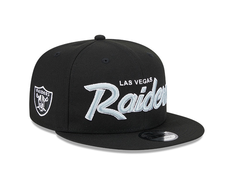 New Era Las Vegas Raiders Main Script 9FIFTY Snapback Hat