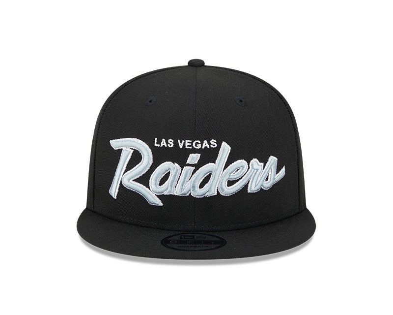 New Era Las Vegas Raiders Main Script 9FIFTY Snapback Hat