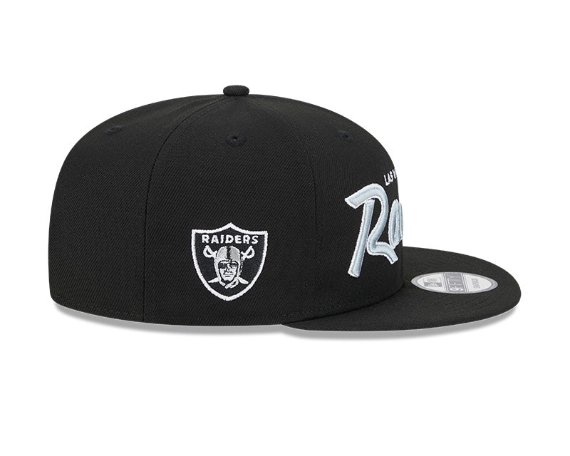 New Era Las Vegas Raiders Main Script 9FIFTY Snapback Hat