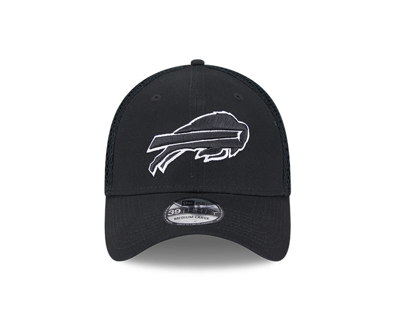 New Era Buffalo Bills Black Main Neo 39THIRTY Flex Hat