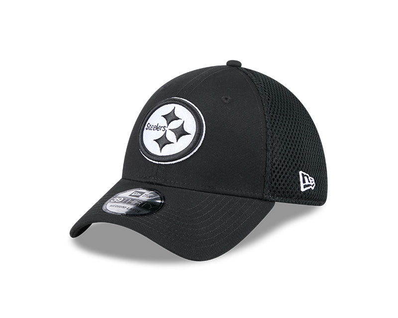 New Era Pittsburgh Steelers Black Main Neo 39THIRTY Flex Hat