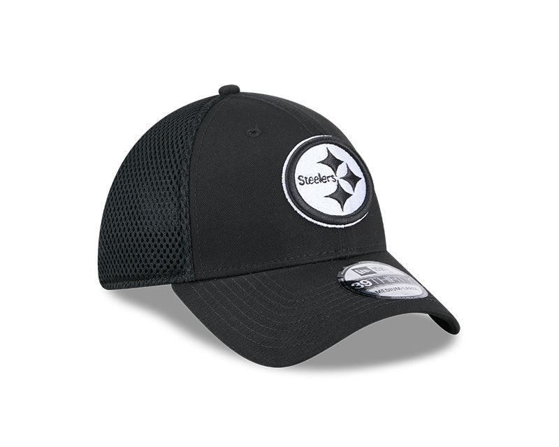 New Era Pittsburgh Steelers Black Main Neo 39THIRTY Flex Hat
