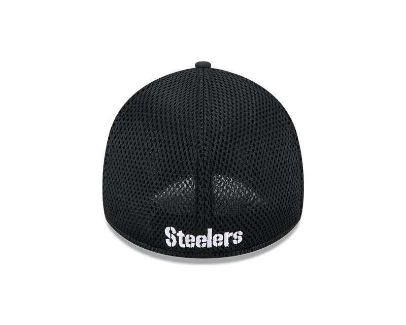 New Era Pittsburgh Steelers Black Main Neo 39THIRTY Flex Hat